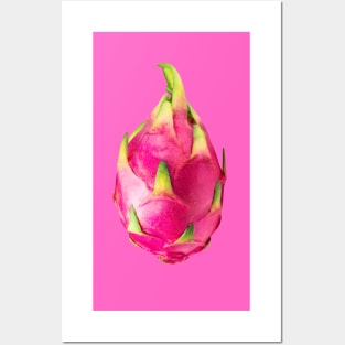 Dragon Fruit Hot Pink - Funky Hong Kong Summer Fruits Posters and Art